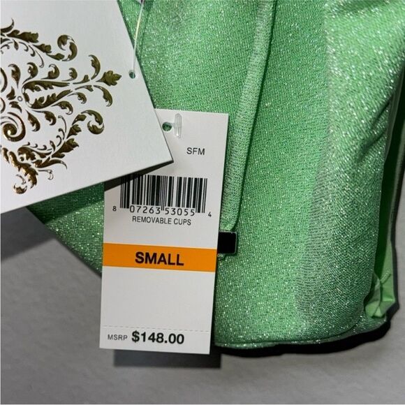 BECCA By Rebecca Virtue GlimmerAsymmetrical One-Piece Swimsuit Size Small - Picture 7 of 8